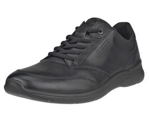 ECCO Sneaker Irving Low Lace (Vollnarbenleder) schwarz Herren, Größe Euro (US) 47