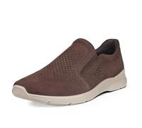 ECCO Herren-Slipper Irving – Mocha, Vollnarbenleder & Yak‑Nubukleder, Gr. 45