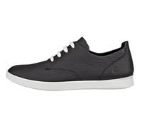 Sneaker ECCO "Leisure W", Damen, Gr. 39, schwarz, Leder, sportlich, Schuhe, Schnürschuh, Halbschuh, Freizeitschuh, ECCO FLUIDFORM™ Technologie (63589868-39) schwarz