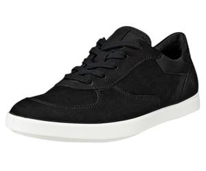 ECCO Sneaker Leisure Oxford (Premium-Leder) schwarz Damen, Größe Euro (US) 38
