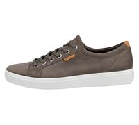 ECCO Sneaker Mens Soft 7 (aus Premium-Leder) grau/weiss Herren, Größe Euro (US) 42