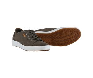 ECCO Sneaker Mens Soft 7 (aus Premium-Leder) tarmacbraun Herren, Größe Euro (US) 45