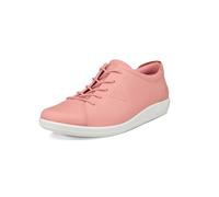 ECCO Damen Weich 2 Jubiläum Leder Turnschuhe Old Rose Rosa 40