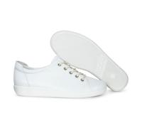 ECCO Damen Schnürschuhe Sportliche Schnürer Leder weiss 37