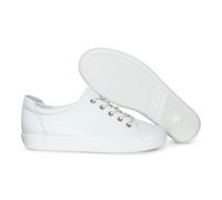ECCO Damen Schnürschuhe Sportliche Schnürer Leder weiss 39
