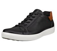 ECCO Soft 7 Easy Slip Sneaker für Herren, Schwarz/Cognac, 39.5/40 EU