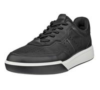 ECCO Sneaker Street Court Lea (Premium Leder) schwarz Herren, Größe Euro (US) 47