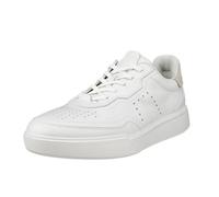 Ecco Sneaker Street Court Low – Premium Leder Weiß – Herren Größe 46