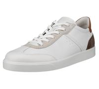 Ecco Sneaker Street Lite Low Leder Weiß Herren Größe EU 45