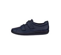 ECCO Sneaker Velcro Soft 2.0 (Premium-Vollnarbenleder) navyblau Damen, Größe Euro (US) 37