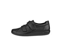 ECCO Sneaker Velcro Soft 2.0 (Premium-Vollnarbenleder) schwarz Damen, Größe Euro (US) 39