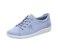 Ecco Sneaker Soft 2.0 Tie – leichte und flexible Sohle – dustyblau Damen Größe 42