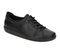 ECCO Sneaker Soft 2.0 Tie (leichte und flexible Sohle) schwarz Damen, Größe Euro (US) 39