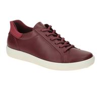 Ecco SOFT 7 EASY SLIP LACE 47084361331 bordo - sportliche Halbschuhe für Damen - Größe 36