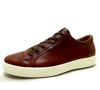 Sneaker ECCO Gr. 44, braun Herren Schuhe Schnürhalbschuhe mit heller Laufsohle, Freizeitschuh, Halbschuh, Schnürschuh (85555147-44)