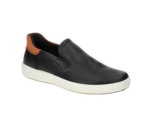 Ecco Soft 7 Slipper Schuhe schwarz braun Herren 470834 für Herren, schwarz, Größe 46 EU