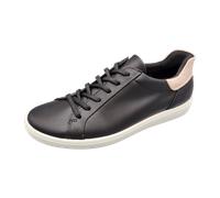 ECCO Sneaker Soft 7 Easy Slip Low (Premium-Leder) schwarz/weiss Damen, Größe Euro (US) 37