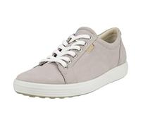 ECCO Soft 7 Women's Lace Up Nubuck Leather Trainers (Grau, EU 36)