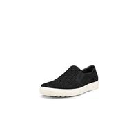 ECCO Soft 7 Woven Slip on 2.0 Sneaker für Herren, Schwarz Nubuk, 5-5.5
