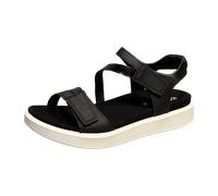 Ecco Soft Sandalen schwarz Riemen 238803 für Damen, schwarz, Größe 40 EU