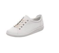ECCO Damen Schnürschuhe Sportliche Schnürer Leder weiss 39
