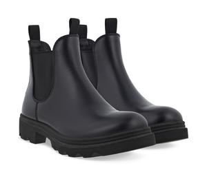 ECCO Stiefelette Grainer Chelsea Boot (Nubukleder, wasserdicht) schwarz Damen, Größe Euro (US) 42