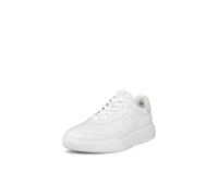 ECCO Sneaker Street Court Lea Premium-Leder Weiß/Violett Damen Größe Euro 37