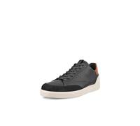 ECCO Street Lite Court Sneaker für Herren, Schwarz/Cognac/Limestone, 12-12.5