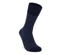 ECCO Tagessocke Crew Classic Honeycomb (aus Baumwolle und Polyamid) dunkelblau Herren - 1 Paar, Größe 43-46