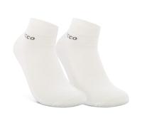 ECCO Tagessocke Sneaker Classic Longlife 2-Pack (robust und atmungsaktiv) weiss Herren - 2 Paar, Größe 35-38