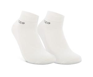ECCO Tagessocke Sneaker Classic Longlife 2-Pack (robust und atmungsaktiv) weiss Herren - 2 Paar, Größe 42-44