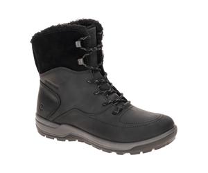 Ecco Trace Stiefel Winter Schnür Boots schwarz Warmfutter 832233 für Damen, schwarz, Größe 40 EU