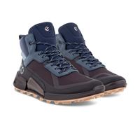 ECCO Wanderschuhe Biom 2.1 Mountain Mid GTX (Premium-Nubukleder, wasserdicht) schwarz/blau Damen, Größe Euro (US) 36