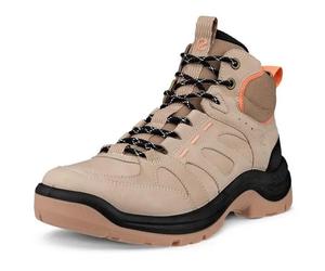 ECCO Wanderschuhe Offroad (Nubukleder, wasserdicht) braun/korallrot Damen, Größe Euro (US) 38