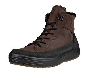 ECCO Wanderschuhe Soft 7 Tred High-Cut (Nubukleder, wasserdicht) schwarz/braun Herren, Größe Euro (US) 41