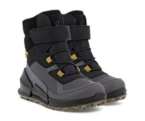Ecco Winterstiefel Biom K2 Mid-Cut Boot (wasserdicht, Ecco-Leder, Textil ) schwarz Kinder, Größe Euro (US) 28