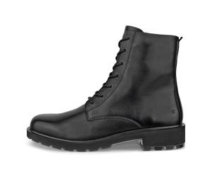 ECCO Winterstiefel Metropole Vienna (Vollnarbenleder, Schnürstiefel) schwarz Damen, Größe Euro (US) 39