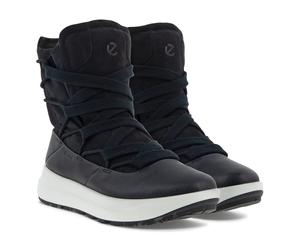 ECCO Winterstiefel Solice Mid GTX PL (Yak-Nubukleder, wasserdicht) schwarz Damen, Größe Euro (US) 37