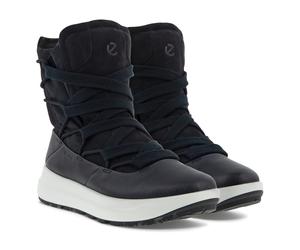 ECCO Winterstiefel Solice Mid GTX PL (Yak-Nubukleder, wasserdicht) schwarz Damen, Größe Euro (US) 38