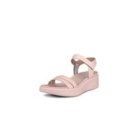ECCO Women's FLowt Luxery Wedge Ankle Strap Sandal, Rose DUST/Rose DUST, 4-4.5