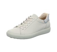 ECCO Soft 7 Easy Slip Sneaker für Damen, Weiß/reines Silber, 12-12.5