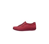 Ecco Soft 2 Schuhe rot uni Schnürer 206503 - Größe 39