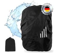 ECENCE Regenschutz Rucksack Schwarz Regenbezug Rucksack 15-35L Regenhülle