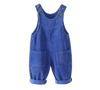 Echinodon Baby Cord-Latzhose Kleinkind Hose Jungen Mädchen Latzhose Blau 86