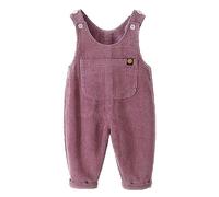 Echinodon Baby Cord-Latzhose Kleinkind Hose Jungen Mädchen Violett 104
