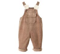 Echinodon Baby Cord-Latzhose Kleinkind Jungen Mädchen Latzhose Freizeit Hose mit Ohren Beige 86