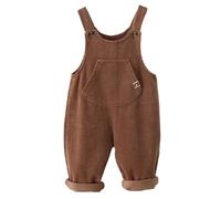 Echinodon Baby Cord Latzhose Overall Kleinkind Jungen Mädchen Hose C-braun 86