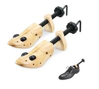 EchoDone 2-Wege-Schuhspanner aus Holz für Herren, verstellbar, Unisex, Former für Schuhe, große Größe für Damen und Herren, Größe 38 bis 46, Herrengröße 43 bis 47, Burlywood, L