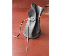 Echt Büffelleder - großer Lederbeutel, Ledersack, Geldbeutel, Talerbeutel als Accessoire für Mittelalter, LARP, Steampunk, Reenactment