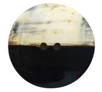 Echt Horn Knopf, dunkles und helles Horn vereint / 30, 45 mm/Set. 3-6 Stück (30 mm) Lüna Knöpfe